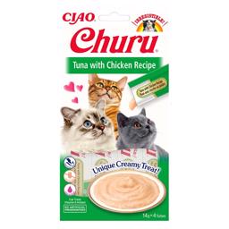 Ciao Churu Tonfisk Med Kyckling Recept Krämiga godsaker för katter 4 x 14g